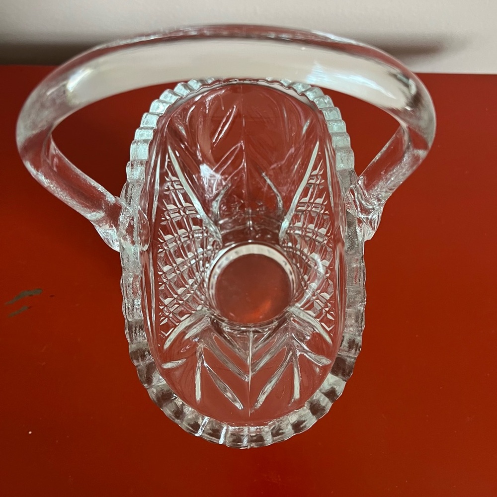 Vintage Princess House Intricate Crystal Clear Glass Basket in perfect condition - Picture 3 of 9